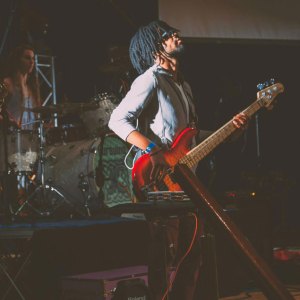 a man standing on a stage