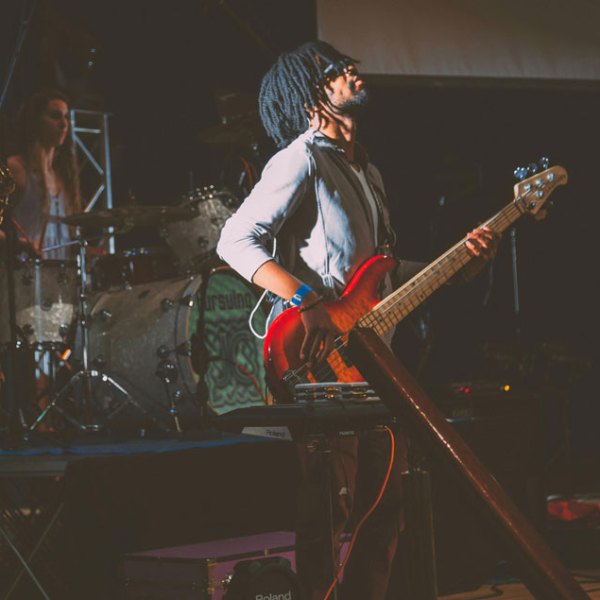 a man standing on a stage